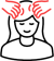 Black and red massage therapy icon