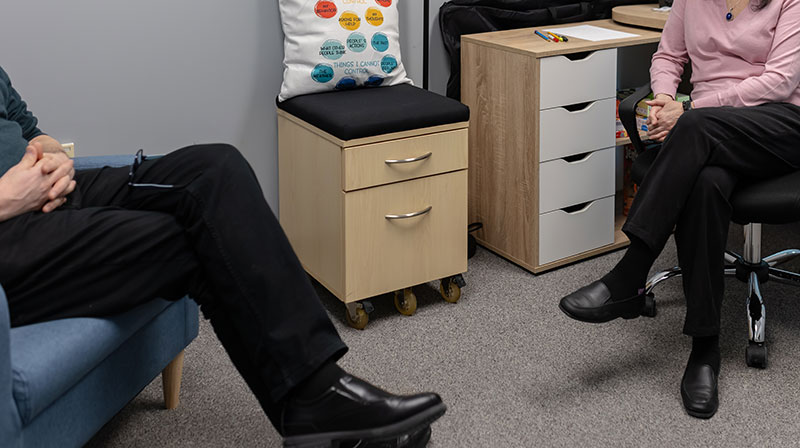 Psychotherapist in an appointment with a patient.